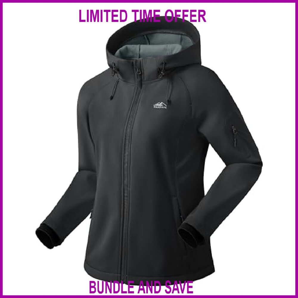 Fleece Lined Softshell Jacket Windproof Waterproo… - image 2